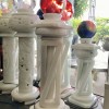 Chân đèn đá trắng nguyên khối cao 90cm T074