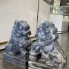 Cặp kỳ lân đá cẩm vân cao 30cm ngang 20cm T070