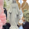 Tượng đức mẹ maria đá trắng cao 100cm ngang 40cm dài 30cm T099