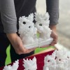 Cặp rồng đá trắng cao 15cm gia tăng quyền lực cho gia chủ T100