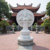 Tượng Quan Thế Âm Bồ Tát nghìn tay nghìn mắt đá trắng nguyên khối, cao 2m T279