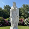Tượng Đức Mẹ Maria bằng đá trắng tự nhiên nguyên khối cao 3m T385