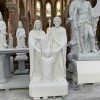 Tượng gia đình Thánh Gia đá trắng cao 1m7  T324