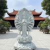 Tượng Quan Âm Nghìn Tay Nghìn Mắt Đá Trắng Tự Nhiên- Điêu Khắc Tinh Xảo cao 2m5 T368