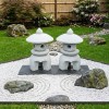 Chân đèn đá Sa thạch tự nhiên nguyên khối, cao 42cm T445
