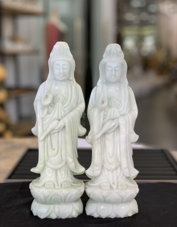 Tượng phật quan âm dáng đứng cao 25cm T086