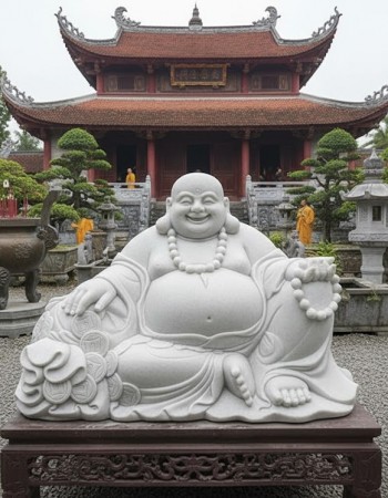 Tượng di lặc dáng ngồi cao 68cm - ngang 1m1 T235