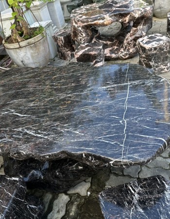 Bộ bàn ghế đá ngọc serpentine sang trọng , đẳng cấp T025