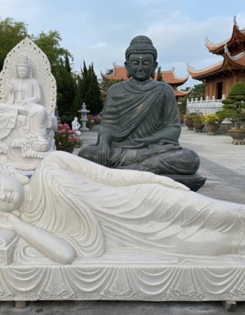 Tượng phật thích ca mâu ni nằm cao 1m-ngang 2.8m T317