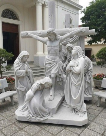 Tượng Chúa Giêsu chịu đóng đinh trên thánh giá, cao 2m T378