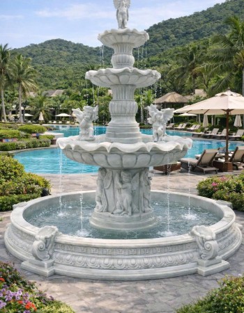 Thuỷ luân nước đá tự nhiên 3 tầng cao 2m5 T401