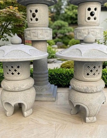 Cặp chân đèn đá sa thạch cao 90cm T434