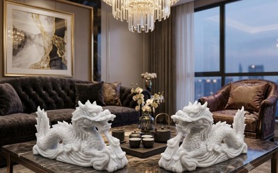Ý Nghĩa Phong Thủy Của Tượng Rồng Đá Trắng Tự Nhiên