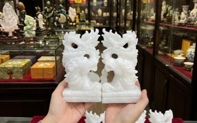 Tượng Rồng Đá Trắng Mỹ Nghệ – Những Mẫu Điêu Khắc Đẹp Và Ấn Tượng