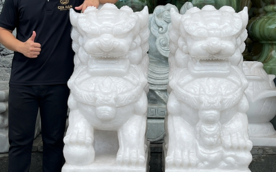 KỲ LÂN ĐÁ TRẮNG: LINH VẬT TRẤN TRẠCH, HOÀ GIẢI SÁT KHÍ VÀ CHIÊU TÀI LỘC HÀNG ĐẦU