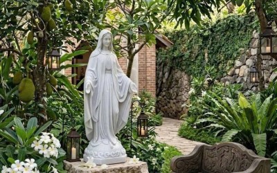 Top 15 Mẫu Tượng Đức Mẹ Maria Đá Trắng Nguyên Khối Đẹp Nhất – Xưởng Gia Hân