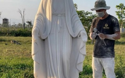 Top Cách Chọn Tượng Đức Mẹ Maria Đá Trắng Tự Nhiên Nguyên Khối Chuẩn Đẹp
