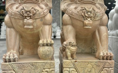 Top 100+ Mẫu Cặp Kì Lân Đá Điêu Khắc Tinh Xảo, Chuẩn Phong Thủy 2026