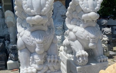 Top 100+ Cặp Kỳ Lân Điêu Khắc Đá Trắng Tự Nhiên Nguyên Khối Đẹp Nhất 2026