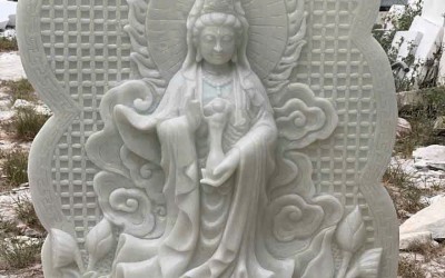 TƯỢNG PHẬT ĐÁ MỸ NGHỆ - ĐÁ TRẮNG NGUYÊN KHỐI: CÔNG TRÌNH TÂM LINH LƯU GIỮ GIÁ TRỊ VĨNH CỬU