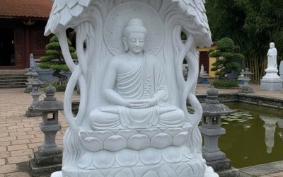 Top Những Điều Bắt Buộc Phải Biết Trước Khi Thỉnh Tượng Phật Thích Ca Đá Trắng Tự Nhiên: Từ Chọn Phôi Đến Thước Lỗ Ban