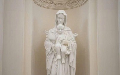 Kiệt Tác Tâm Linh: Top 30+ Mẫu Tượng Đức Mẹ Maria Bồng Chúa Hài Đồng Đá Trắng Nguyên Khối Đẹp Nhất