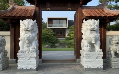 Top Bí Mật Cặp Kỳ Lân Đá Trắng: Trấn Trạch Tế Vi, Hóa Giải Sát Khí Ít Ai Ngờ Tới