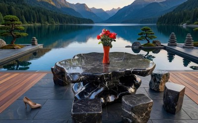 Tổng hợp 100+ bộ bàn ghế đá vân mây tự nhiên đẳng cấp cho sân vườn 2026