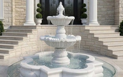 Thủy Luân Nước Đá Trắng – Sự Kết Hợp Hoàn Hảo Giữa Nghệ Thuật Và Phong Thủy