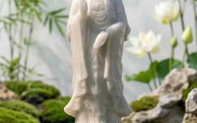Hành Trình Chạm Khắc 50+ Mẫu Tượng Phật Quan Âm Đá Trắng Nguyên Khối Tại Gia Hân