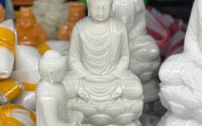 Hành Trình Tìm Kiếm Top 100+ Xưởng Chế Tác Tượng Phật Thích Ca Đá Trắng Nguyên Khối Đẳng Cấp Nhất