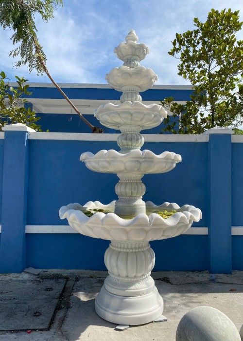 Thuỷ luân nước đá nguyên khối  Cao 3m ngang tầng1 (1.45m) ngang tầng 2(1.1m) T190